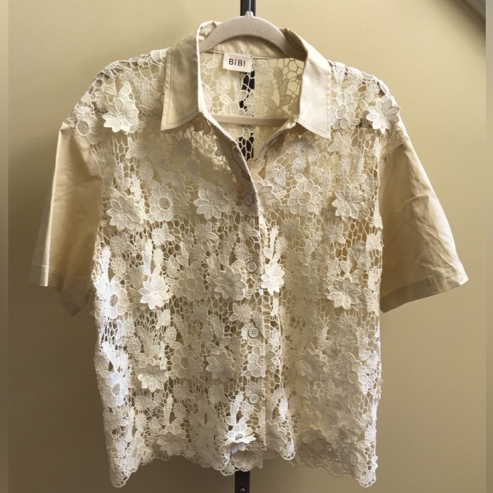 BiBi Cream Lace Blouse